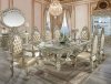 Sorina Dining Table DN01208 in Antique Gold by Acme w/Options