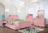 Dani 4Pc Youth Bedroom Set CM7159PK in Light Pink w/Options