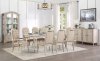 Wynsor Dining Table 67540 in Antique Champagne by Acme w/Options