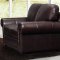 Leather Italia Dark Brown Yuma Sofa & Loveseat Set w/Options