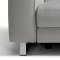 Augusto Power Reclining Sofa in Light Grey Leather by Whiteline