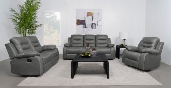 Nova Motion Sofa & Loveseat 602531 in Dark Gray by Coaster [CRS-602531 Nova]