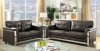 Nanette Sofa CM6425GY in Gray Breathable Leatherette w/Options