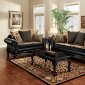 Theodora Sofa & Loveseat Set SM7505N in Black