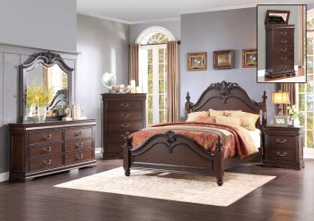 Mont Belvieu Bedroom 1869 in Cherry by Homelegance w/Options [HEBS-1869 Mont Belvie]