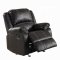 Zuriel Motion Sofa LV52285 in Black PU by Acme w/Options