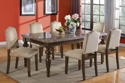 Bandele Dining Table 70380 in Walnut by Acme w/Options