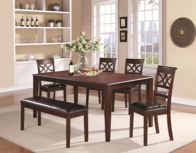 100641 Dunham 5Pc Dining Set in Cherry by Coaster w/Options