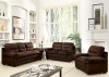 51105 Standford Sofa in Chocolate Easy Rider Fabric by Acme