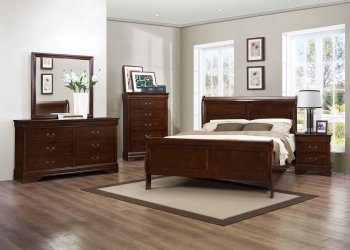 Mayville Bedroom Set 2147 by Homelegance in Cherry [HEBS-2147 Mayville Set]