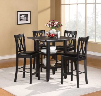 Norman 2514BK-36 5Pc Counter Height Dinette Set by Homelegance [HEDS-2514BK-36 Norman]