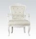 59130 Pascal Accent Chair in White Leatherette by Acme