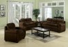 Chocolate Fabric Modern Couch & Loveseat Set w/Options