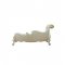 Picardy Chaise Lounge 96910 in Beige Fabric & Pearl by Acme