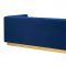 Roma Sofa in Navy Velvet Fabric by TOV