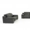 Evergreen Sofa Set 3Pc in Black Full Leather by VIG