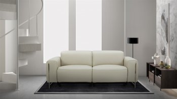 Hudson Power Motion Sofa in Smoke Leather by Beverly Hills [BHS-Hudson Smoke]