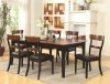 104331 McKay Dining Table in Brown & Black by Coaster w/Options