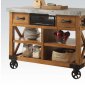 Kailey 98182 Kitchen Cart in Oak by Acme