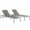 Shore Outdoor Patio 3Pc Set EEI-2466 in Silver & Gray by Modway