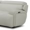 6095B Power Reclining Sectional Sofa in White Leather by J&M