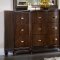 2125W Abramo Bedroom by Homelegance in Dark Cherry w/Options