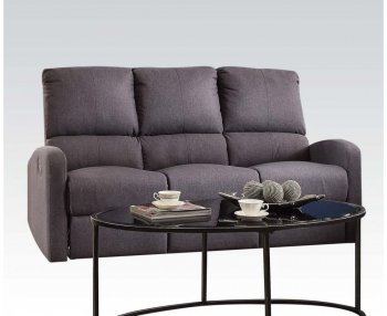 Wimarc 53555 Motion Sofa in Gray Linen by Acme w/Options [AMS-53555-Wimarc]