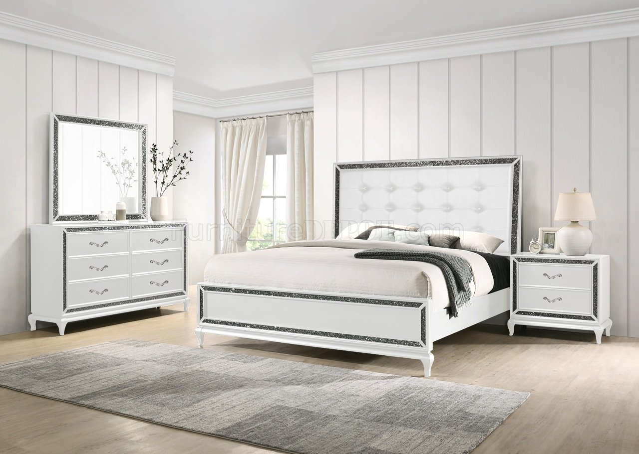 Park Imperial Bedroom 5Pc Set in White by NCFurniture w/Options