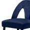 Akoya Counter Stool 795 Set of 2 Navy Velvet Fabric - Meridian