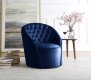 Alessio Accent Chair 501 in Navy Velvet by Meridian