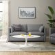 Activate Sofa in Light Gray Fabric by Modway