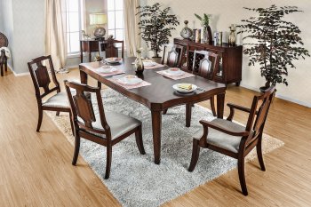 Stevensville CM3875 Dining Table in Brown Cherry w/Options [FADS-CM3875-Stevensville]