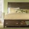 Rustic Espresso Finish Stylish Bed w/Optional Storage Footboard