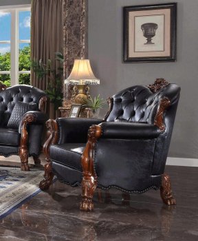 Dresden Chair 58232 in Black PU by Acme w/Options [AMAC-58232 Dresden]