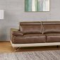 U7730 Sectional Sofa in Walnut & Pearl PU by Global