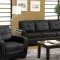 Sofa & Loveseat Set CM6485 in Black Leatherette w/Options