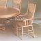 Oak Whitewash Finish Classic 7 Pc Dining Set w/Extension Leaf