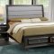 Ayana Bedroom w/Padded Headboard CM7554 - Antique Gray w/Options