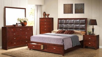 B2841 Bedroom in Cherry w/Optional Casegoods [EGBS-B2841]