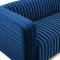 Charisma Sofa in Navy Velvet Fabric by Modway w/Options