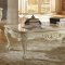 Grace 287 Coffee Table in Pearl White w/Marble Top & Options