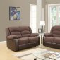 U98243 Motion Sofa in Brown Fabric by Global w/Options