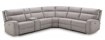 Cozy Power Motion Sectional Sofa 6Pc in Moonshine by J&M [JMSS-Cozy Moonshine]