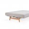 Aslak Sofa Bed in Light Gray Fabric 517 by Innovation