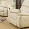 7723 Reclining Sofa in Cream Leatherette w/Options