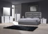 Da Vinci Bedroom Charcoal J&M w/Optional Palermo White Casegoods