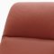 Orange, Brown or Off White Top Grain Leather Modern Swivel Chair