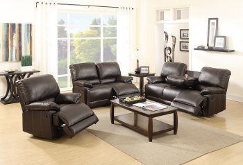 F6772 Motion Sofa in Espresso Bonded Leather by Boss w/Options [PXS-F6772]