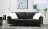 U8037 Sofa in Black Fabric by Global w/Options