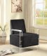 Liam 503 Accent Chair in Black Velvet Fabric